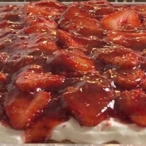 Half Tray Strawberry Tres Leches Cake